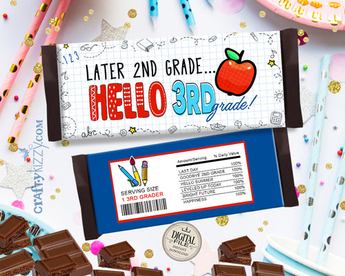 Hello 3rd Grade Graduation Favor Treat Label