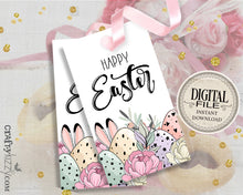 Easter Cookie Gift Tags - Happy Easter Tag - Easter Baking Favor Tag - Basket Tags - Teacher Gift Tags - INSTANT DOWNLOAD