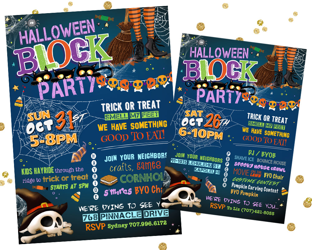 Children's Halloween Block Party Invitation - Fun Halloween Neighborhood Party Invitations - Halloween Party Printable – CraftyKizzy children-s-halloween-block-party-invitation-fun-halloween-neighborhood-party-invitations-halloween-party-printable-craftykizzy