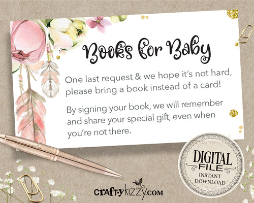 Bohemian Books for baby cards