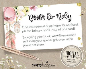 Bohemian Books for baby cards