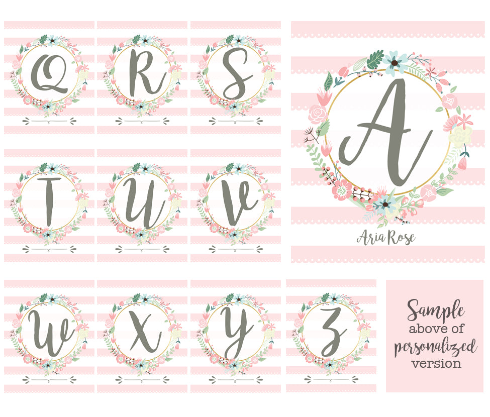 Monogram Initials Printable