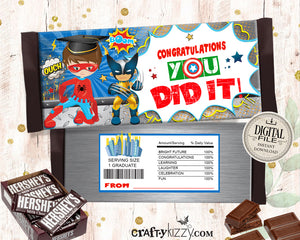 Preschool Congratulations Candy Bar Wrapper