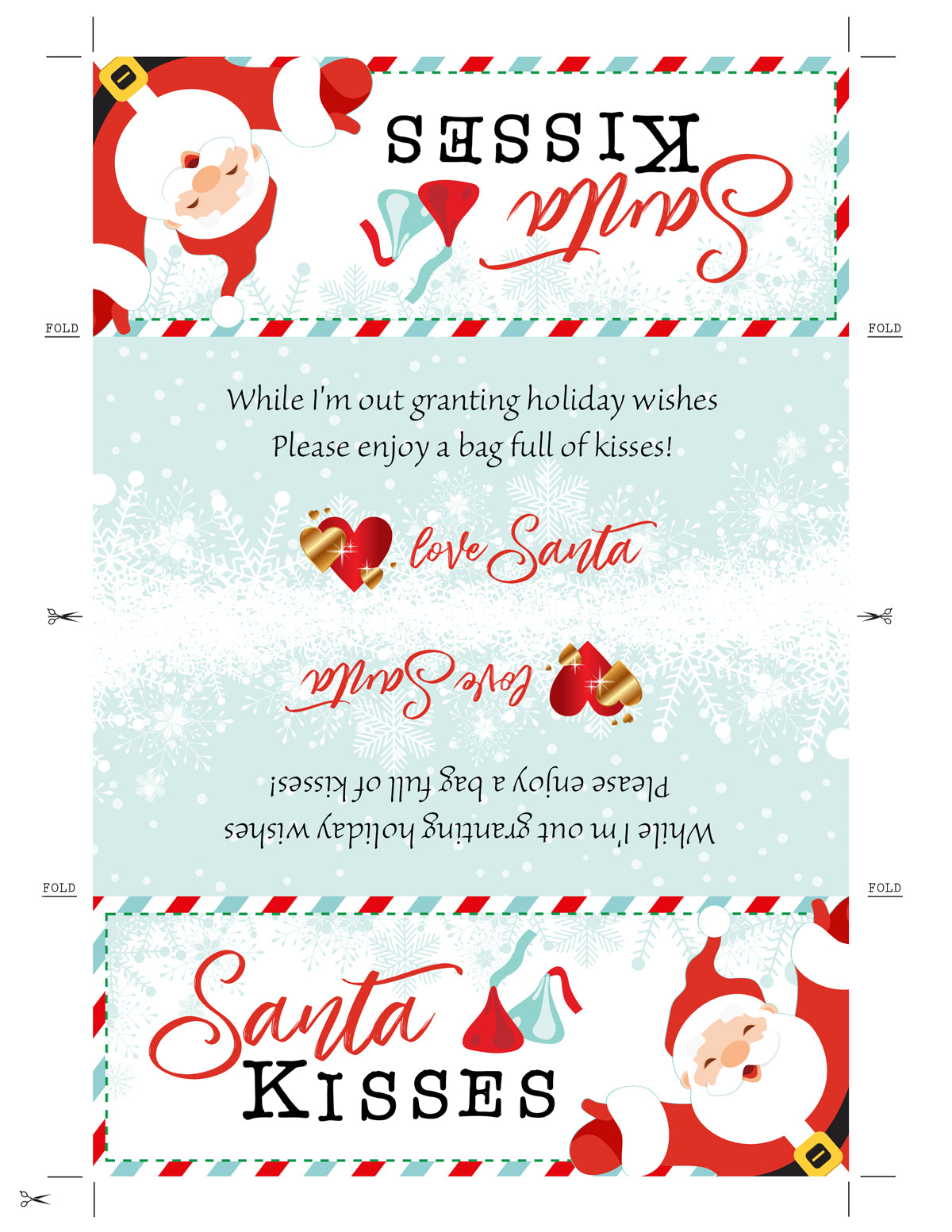 santa-kisses-treat-bag-topper-christmas-loot-bag-topper-santa-cookie-craftykizzy for Free Printable Bag Toppers Christmas Santa Kisses Treat bag Topper, Christmas Loot Bag Topper, Santa Cookie – CraftyKizzy for Free Printable Bag Toppers Christmas