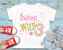 Young Wild and Three Iron On - Birthday Shirt- Wild Three Tshirt - Digital Transfer Decal - ART FILE - INSTANT DOWNLOAD