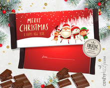 Merry Christmas Candy Bar Wrapper