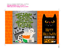 Trick Or Treat Popcorn Labels