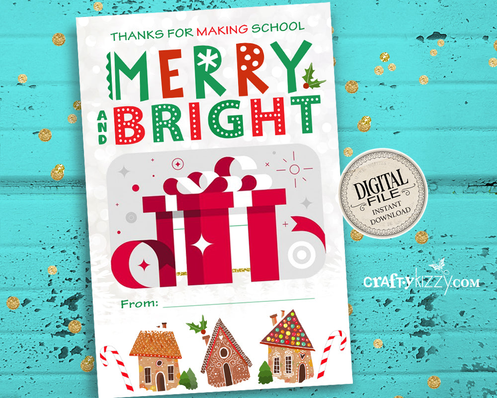 Merry and Bright Gift Card Holder