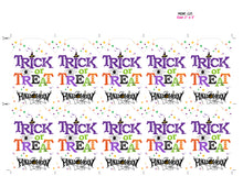Trick or Treat Happy Halloween Tag, Halloween Party Favor Bag Tags, Halloween Party Gift Tag - INSTANT DOWNLOAD