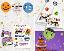 Trunk Or Treat Chocolate Bar Wrapper - Halloween Candy Bar Label - Trunk or Treat Party Favors - INSTANT DOWNLOAD