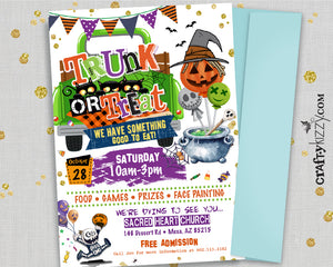 Trunk or Treat Invitation - School Event