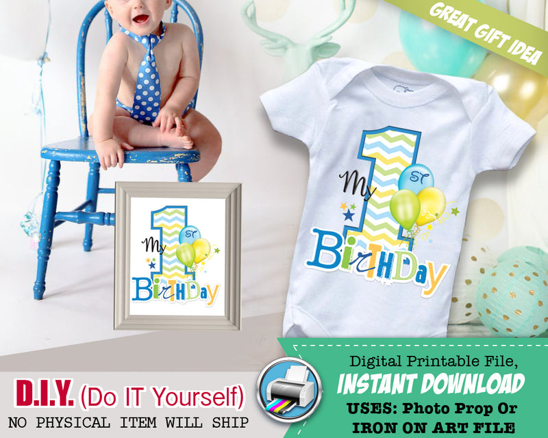 Custom Milestone 1st Birthday Poster with Pictures for Boy, My First Y –  partyrainbow