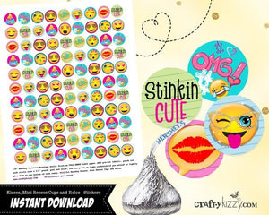 Emoji Fill In The Blank Invitations - Blank Printable Birthday Invitation - Emoji Tween Party Invite - CraftyKizzy