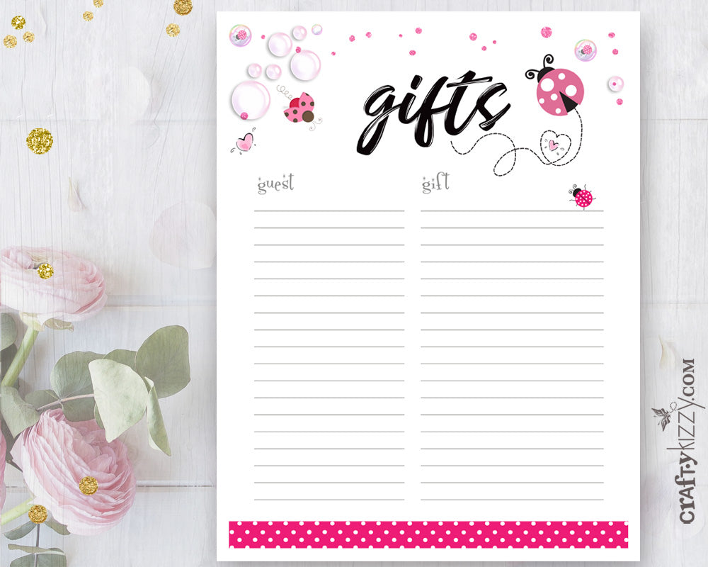 Printable Ladybug Baby Shower Gift List Printable - Ladybug Theme – CraftyKizzy printable-ladybug-baby-shower-gift-list-printable-ladybug-theme-craftykizzy