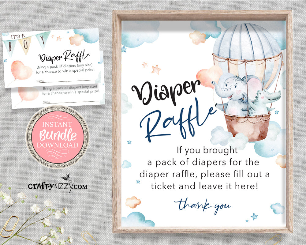 Elephant Baby Shower Games and Printable Diaper Raffle Sign – CraftyKizzy elephant-baby-shower-games-and-printable-diaper-raffle-sign-craftykizzy