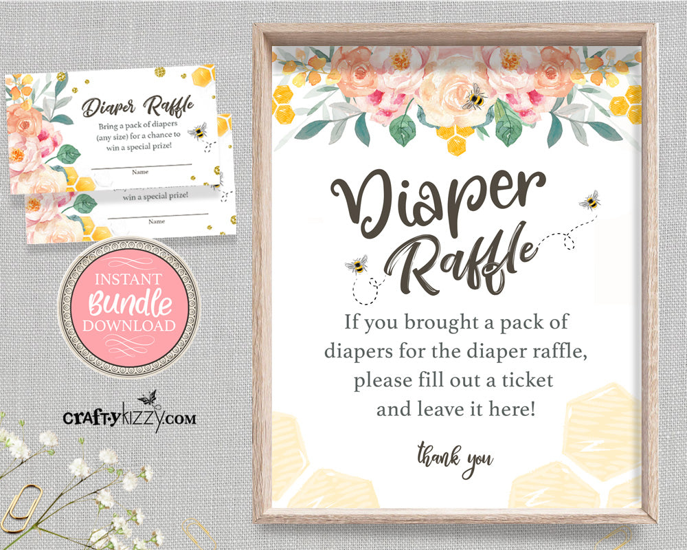 Diaper sales raffle cards