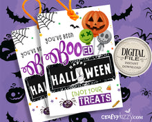 You've Been Booed Halloween Tags - Boo'd Gift Tags - Halloween Treats For Neighbors - Favor Tags - INSTANT DOWNLOAD