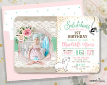 Charlotte's Web First 1st Birthday Boho Invitation - Girl Shabby Chic Pink Charlottes Web Invitations - CraftyKizzy