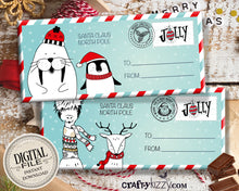 Christmas Candy Bar Wrapper - From Santa North Pole Candy Wrappers - Christmas Eve Party Favors - Christmas Gifts - INSTANT DOWNLOAD
