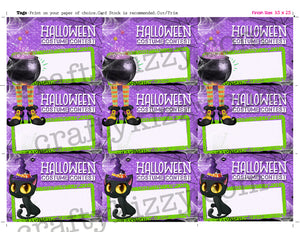 Costume Contest Ballot Tags Halloween Voting Cards - Printable Entry Card - Printable Ballots INSTANT DOWNLOAD - CraftyKizzy