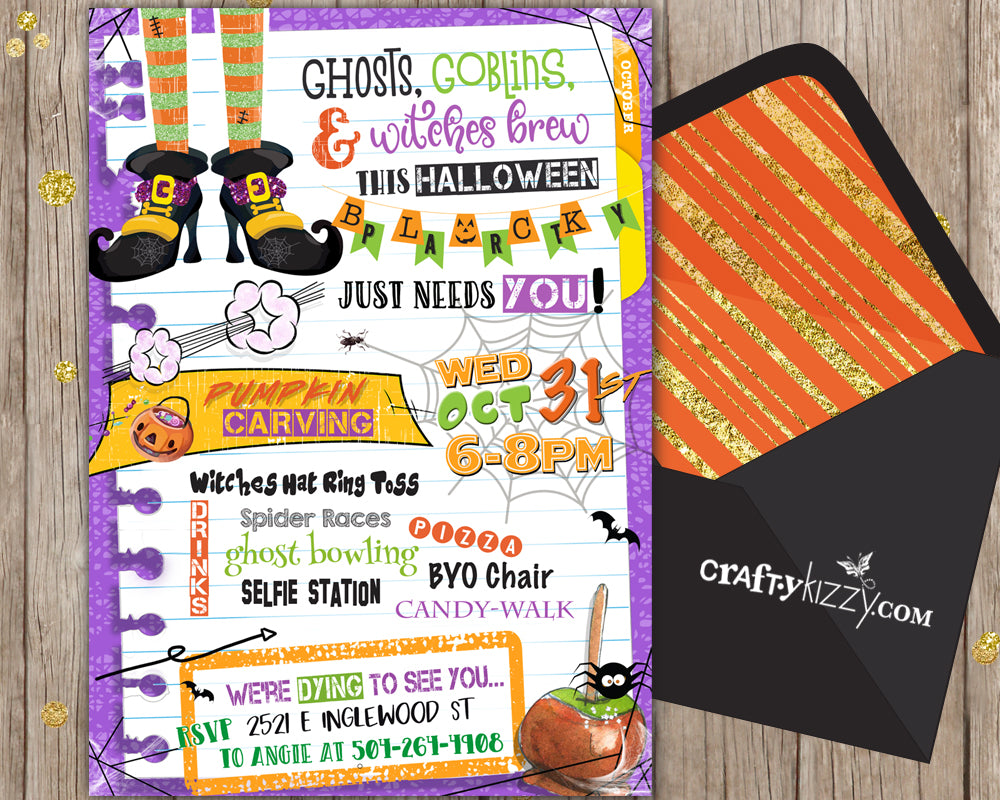 Children's Halloween Block Party Invitation - Fall Festival Printable – CraftyKizzy children-s-halloween-block-party-invitation-fall-festival-printable-craftykizzy