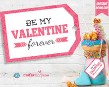 Happy Valentines Day Gift Tags - Valentine's Day Printable Favor Cards - Classroom Treat Bag Tags - Kids Teachers - INSTANT DOWNLOAD - CraftyKizzy