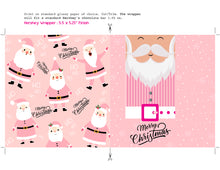 Pink Santa Claus Chocolate Bar Wrapper - I'm Dreaming of a Pink Christmas Party Favors - Hershey's Bar Label - INSTANT DOWNLOAD