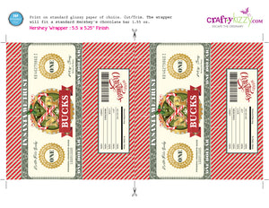 North Pole Christmas Candy Label
