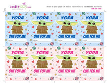 Baby Yoda Valentines Day Cards for Kids Boys and Girls Valentine Exchange Cards - INSTANT DOWNLOAD - CraftyKizzy