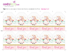 Magical Unicorn Favor Tag - Unicorn Party - Unicorn Thank You Tag - Birthday Unicorn Favor Tags - Unicorn Baby Shower  - INSTANT DOWNLOAD