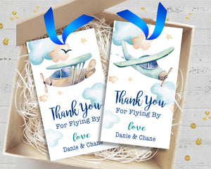 irplane Thank You Favor Tag