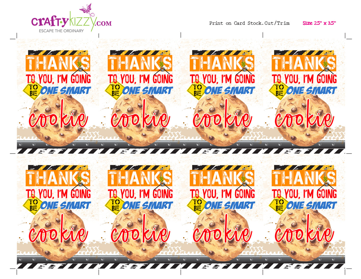 one-smart-cookie-teacher-tag-printable-first-day-of-school-tags-craftykizzy for Free Printable Smart Cookie Tags One Smart Cookie Teacher Tag - Printable First Day of School Tags – CraftyKizzy for Free Printable Smart Cookie Tags