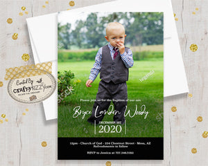 boy-friendly baptism invitations