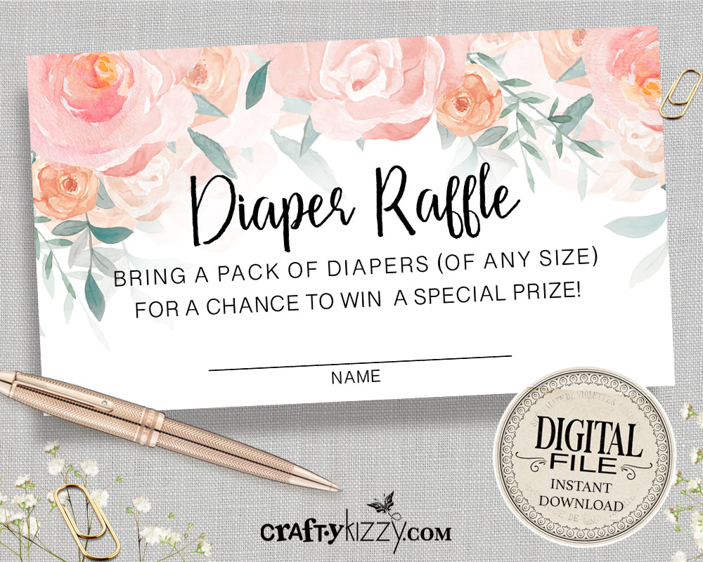 floral-diaper-raffle-ticket-baby-shower-diaper-raffle-game-insert-craftykizzy for Free Diaper Raffle Ticket Printables Floral Diaper Raffle Ticket - Baby Shower Diaper Raffle Game - Insert – CraftyKizzy for Free Diaper Raffle Ticket Printables