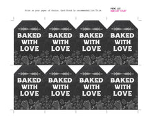 Baked With Love Gift Tags - Merry Christmas Tags - Cookie Exchange - Cookie Swap - Teacher Gift Tags - INSTANT DOWNLOAD