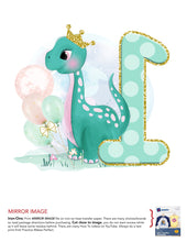 Princess Digital Dinosaur Iron On