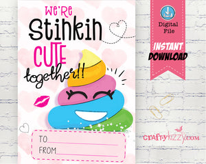Donut Valentines Day Cards - Love and Donuts Girl Valentine's - Classroom Valentine Printable Cards - INSTANT DOWNLOAD - CraftyKizzy