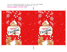 Gingerbread Candy Bar Wrapper - Merry Christmas Holiday Candy Wrappers - Party Favors - Hershey's Bar Label - INSTANT DOWNLOAD