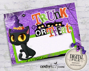 Trunk Or Treat Contest Ballot Cards - Halloween Blank Voting Ballots - Trunk Or Treat Entry Card - Printable Ballot - INSTANT DOWNLOAD