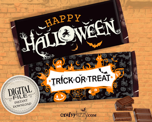 halloween printable candy favors