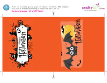 Halloween Chocolate Bar Wrapper Printable Favors - Happy Halloween Hershey's Bar Label - Classroom Trick or Treat Favor - INSTANT DOWNLOAD