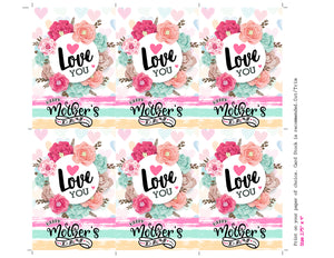 Mothers Day Gift Tags - Mother's Day Printable Gift Tag - Mothers Day Favors - Love You Tag - INSTANT DOWNLOAD