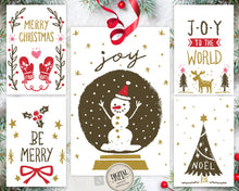 Noel Christmas Gift Tags - Merry Christmas Favor Tags - Joy To The World Tag - Holiday Tags - Seasonal Gift Tags - INSTANT DOWNLOAD