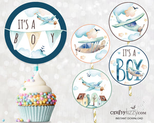 It's A Boy Cupcake Toppers