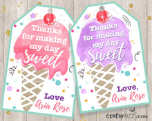 Ice Cream Sibling Girls Birthday Invitation - Sweet Treats Girl Joint Birthday Invitations - Cupcake Printable Party Invite - CraftyKizzy