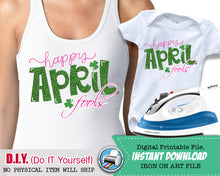 April Fools Shirt - Happy April Fools' Printable Iron On Digital Transfer - April Fools Day Birthday - 1st Matching Shirts INSTANT DOWNLOAD - CraftyKizzy