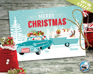 Merry Christmas Favor Tags - Modern Holiday Tags - Hang Tags - Holiday Gift Tags INSTANT DOWNLOAD - CraftyKizzy