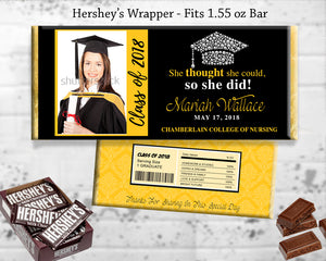 Graduation Party Favor Chocolate Bar Wrapper 