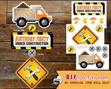 Dump Everything Boy Construction Birthday Invitation - Construction Birthday Party - Under Construction Invitations - CraftyKizzy