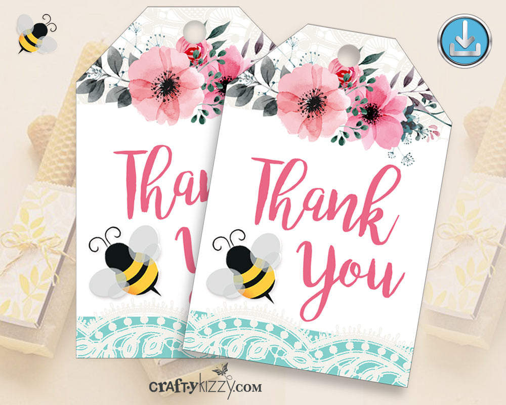 pink-bumble-bee-thank-you-cards-diy-baby-shower-thank-you-cards-craftykizzy for Free Printable Bumble Bee Thank You Cards Pink Bumble Bee Thank You Cards - DIY Baby Shower Thank You Cards – CraftyKizzy for Free Printable Bumble Bee Thank You Cards